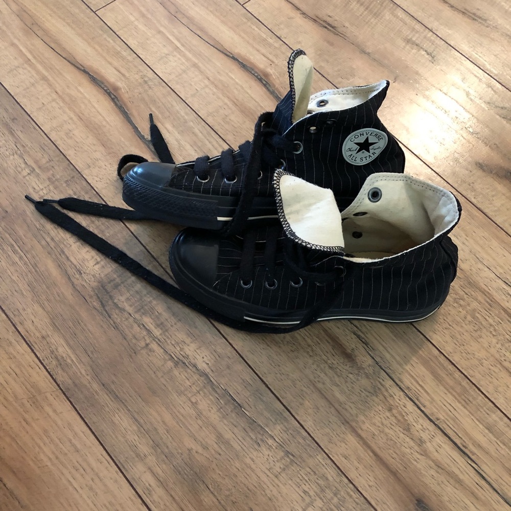 Pinstriped hightops EUC